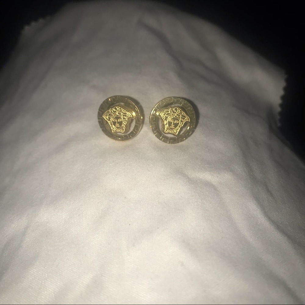 Gold designer earrings